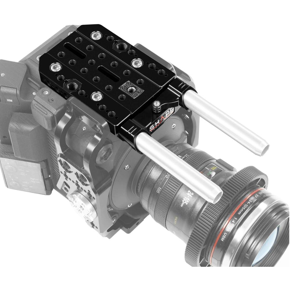 SHAPE Top Plate para Canon C500 Mark II y C300 Mark III - Aluminio CNC Anodizado, Montaje