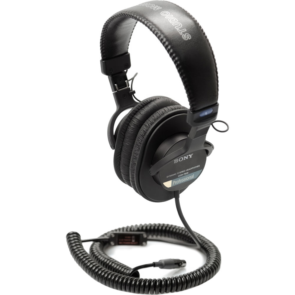 Sony MDR-7506 Auricular con Micrófono Electret In-Line 5-48V y Cable Recto de 6'