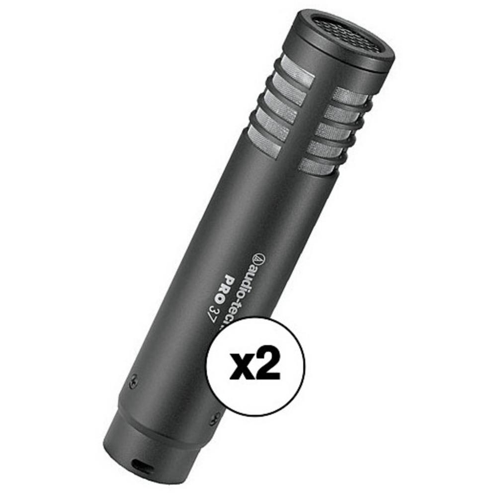 Audio-Technica Pro 37 Micrófono de Condensador de Diafragma Pequeño (Par) - Cardioide, D