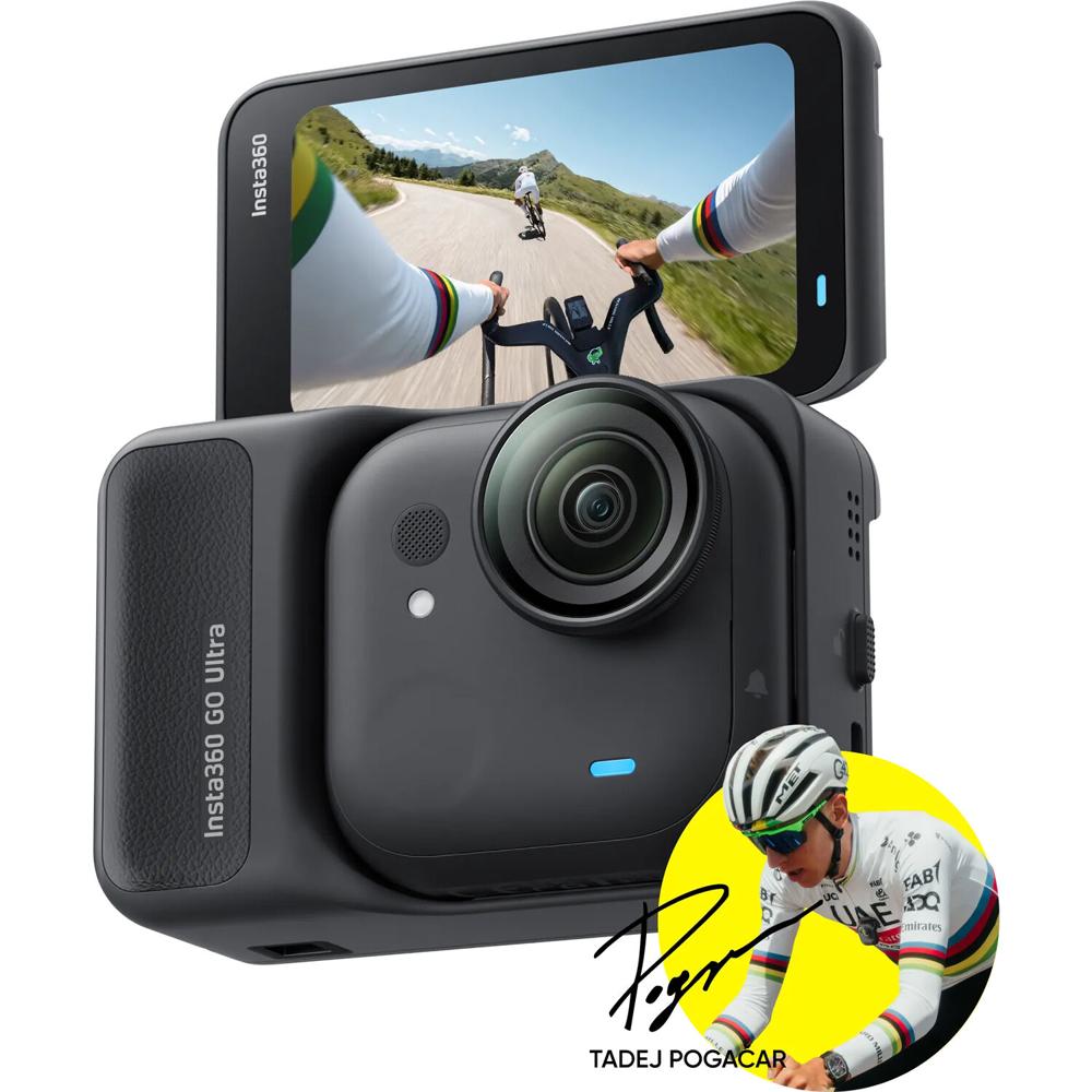 Insta360 GO Ultra Premium Cycling Bundle - Cámara de acción miniatura, 50MP, 4K60, imper
