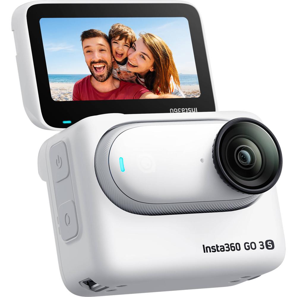Insta360 GO 3S Cámara de Acción Standard Bundle 128GB - Color Blanco Ártico, Video UHD
