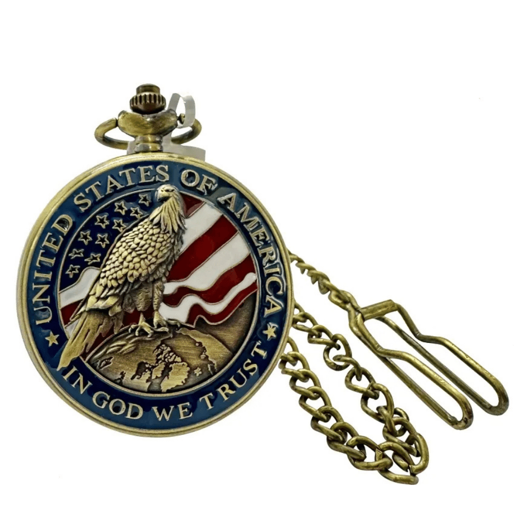 Invicta Vintage Americana Pocket Watch 47mm Bronze  49008