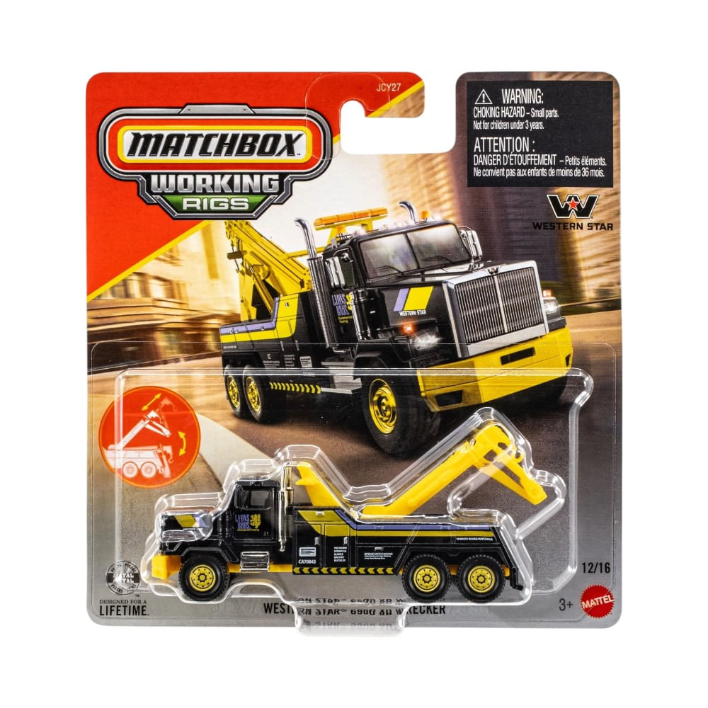 Matchbox Working Rigs Western Star 6900 XD Wrecker 1-64