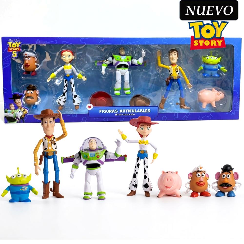 Set de Muñecos de Jebe Toy Story 5 Articulados 7Pcs TS-M7-1