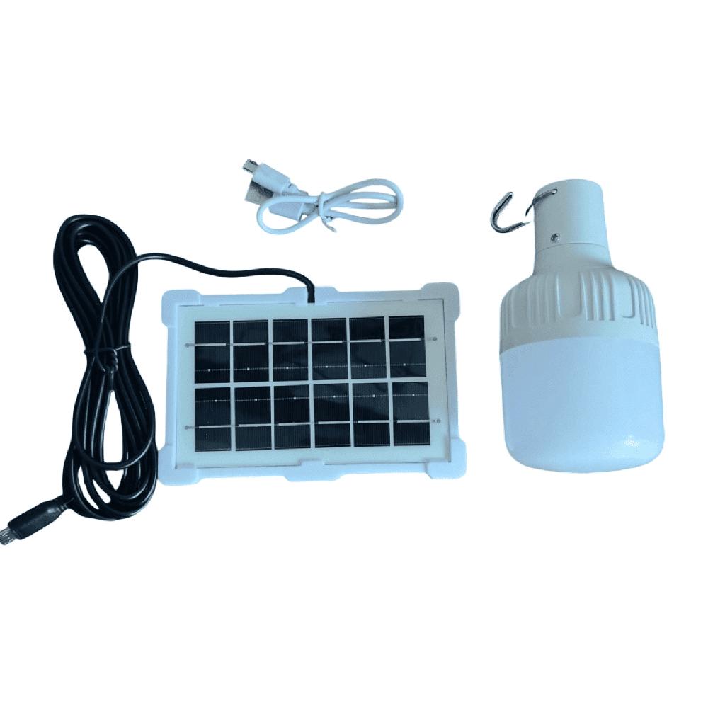 Foco Solar Recargable Con Panel Solar 10 w Lampara LED