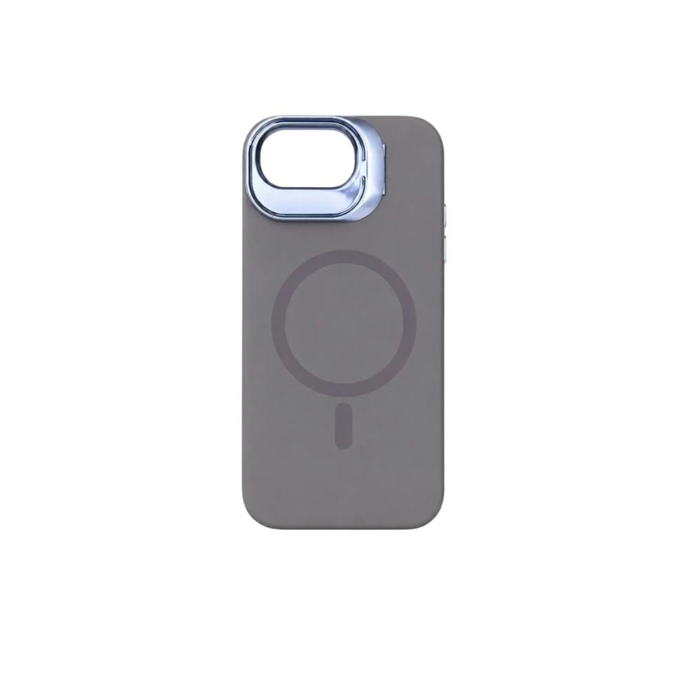 FUNDA SILICONA MAGSAFE Y PARANTE PARA IPHONE 16E  MARRON