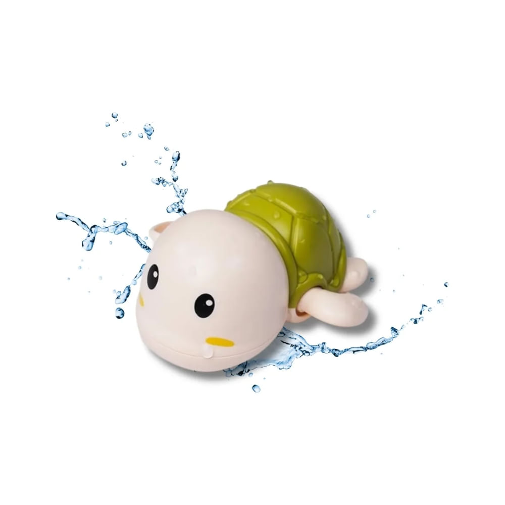 Juguete de Baño Didáctico Tortuga Nadadora Verde