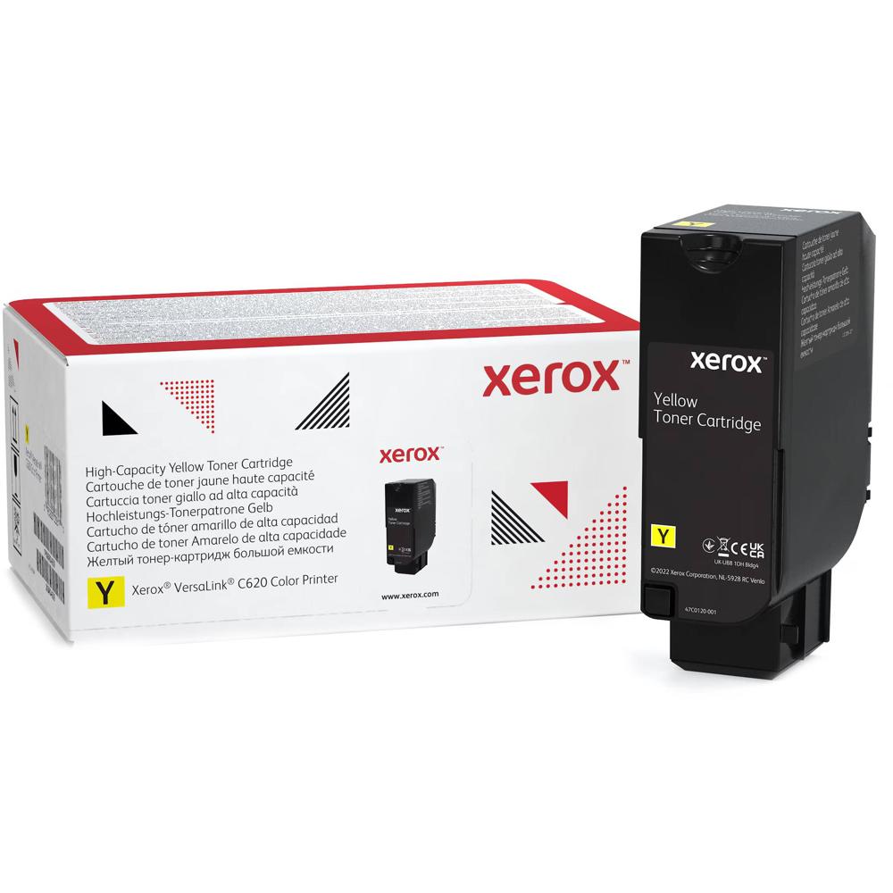Xerox Tóner Amarillo de Alta Capacidad para Impresora VersaLink C620 - Rinde 12,000 Pági