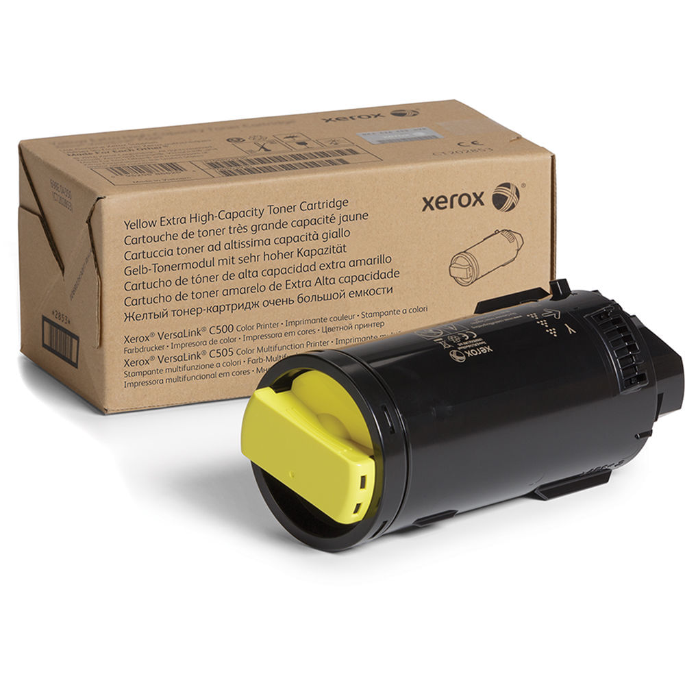 Xerox Toner Amarillo 106R03868 Alta Capacidad para Impresoras VersaLink C500 y C505 - Rend