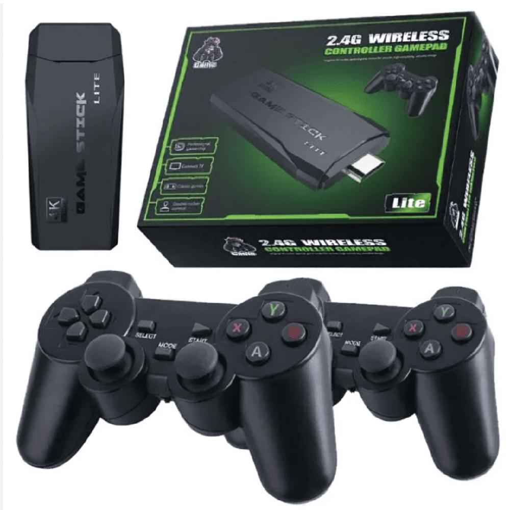 Consola de Videojuegos GameStick 20000 juegos con 2 gamepads inalámbricos Color Negro
