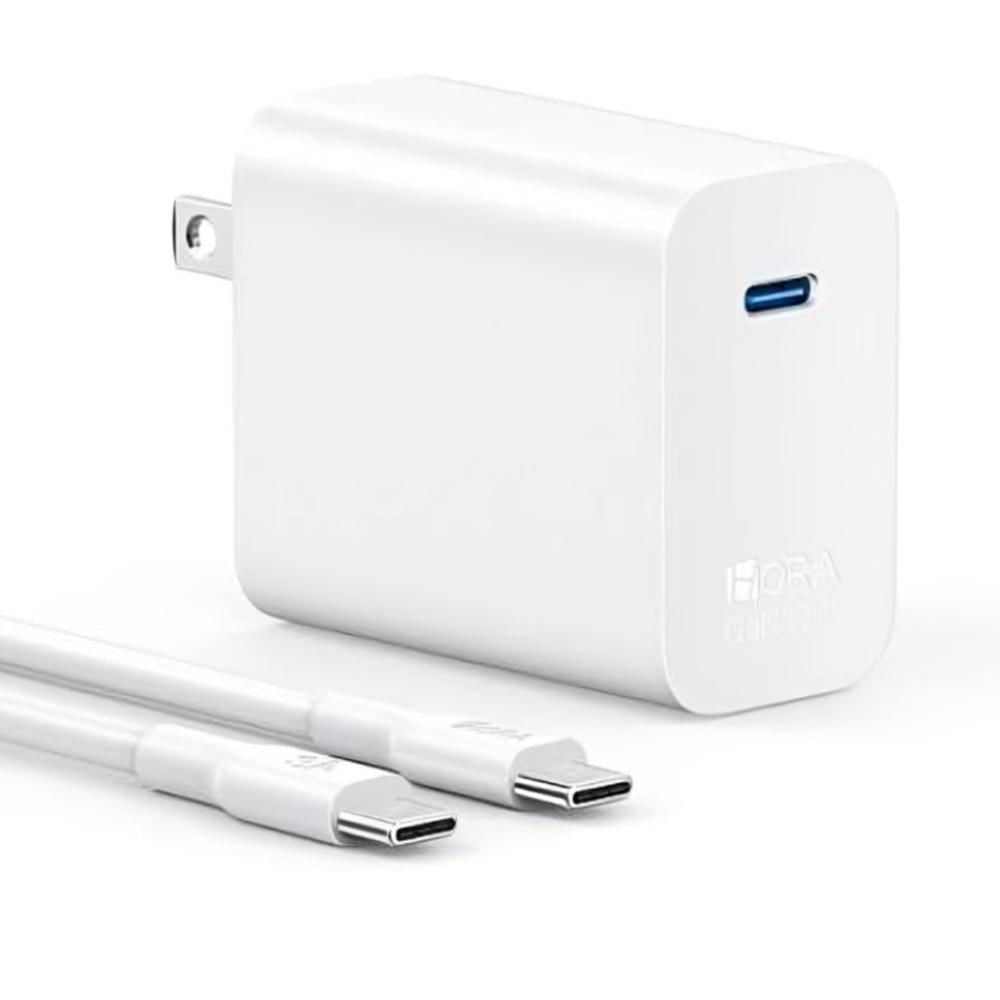 Cargador y Cable 1HORA GAR165 30W MAX USB TIPO-C 1M 3A BLANCO