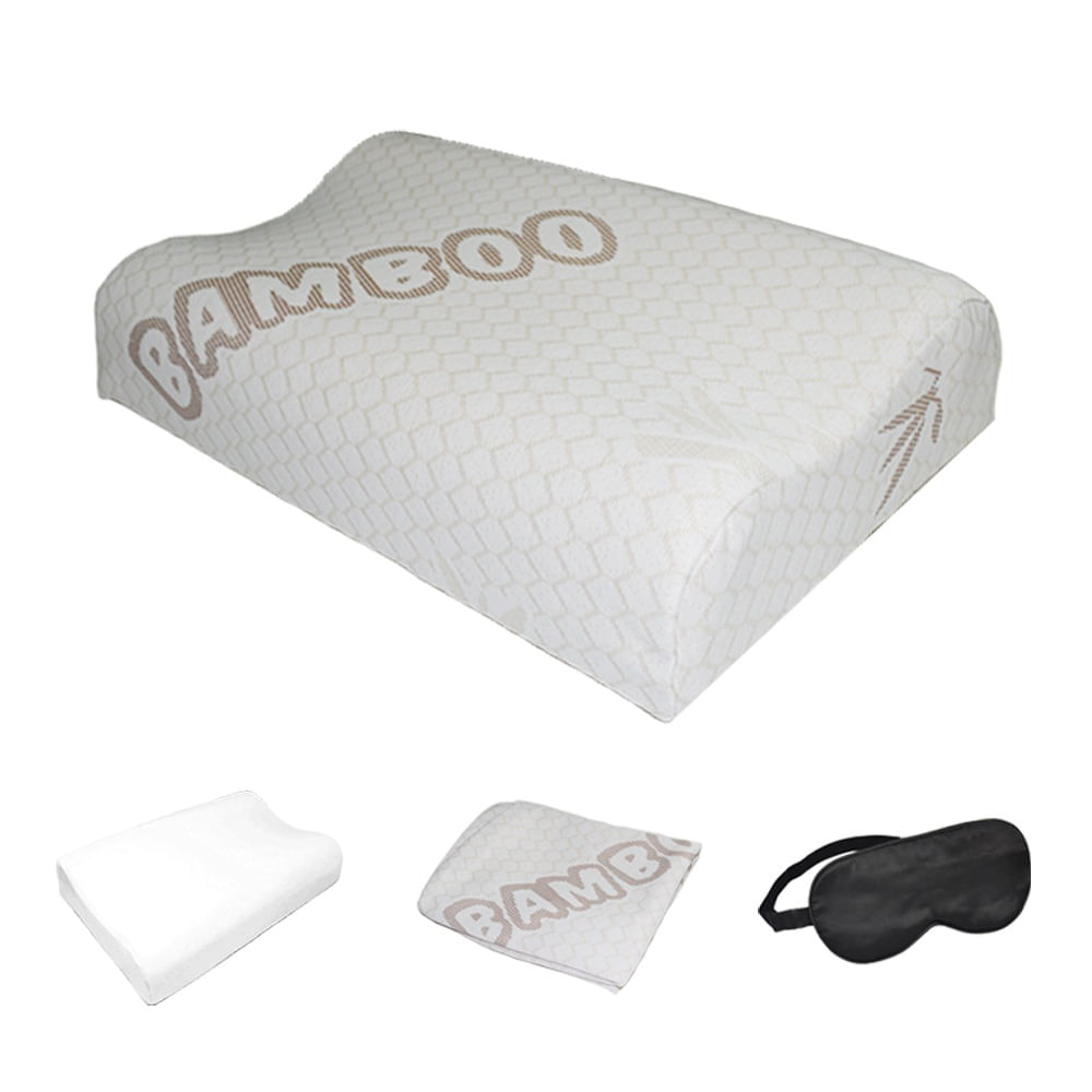 Almohada Cervical Viscoelástica Memory Foam  con Forro y Funda Regalo Antifaz Teraflex