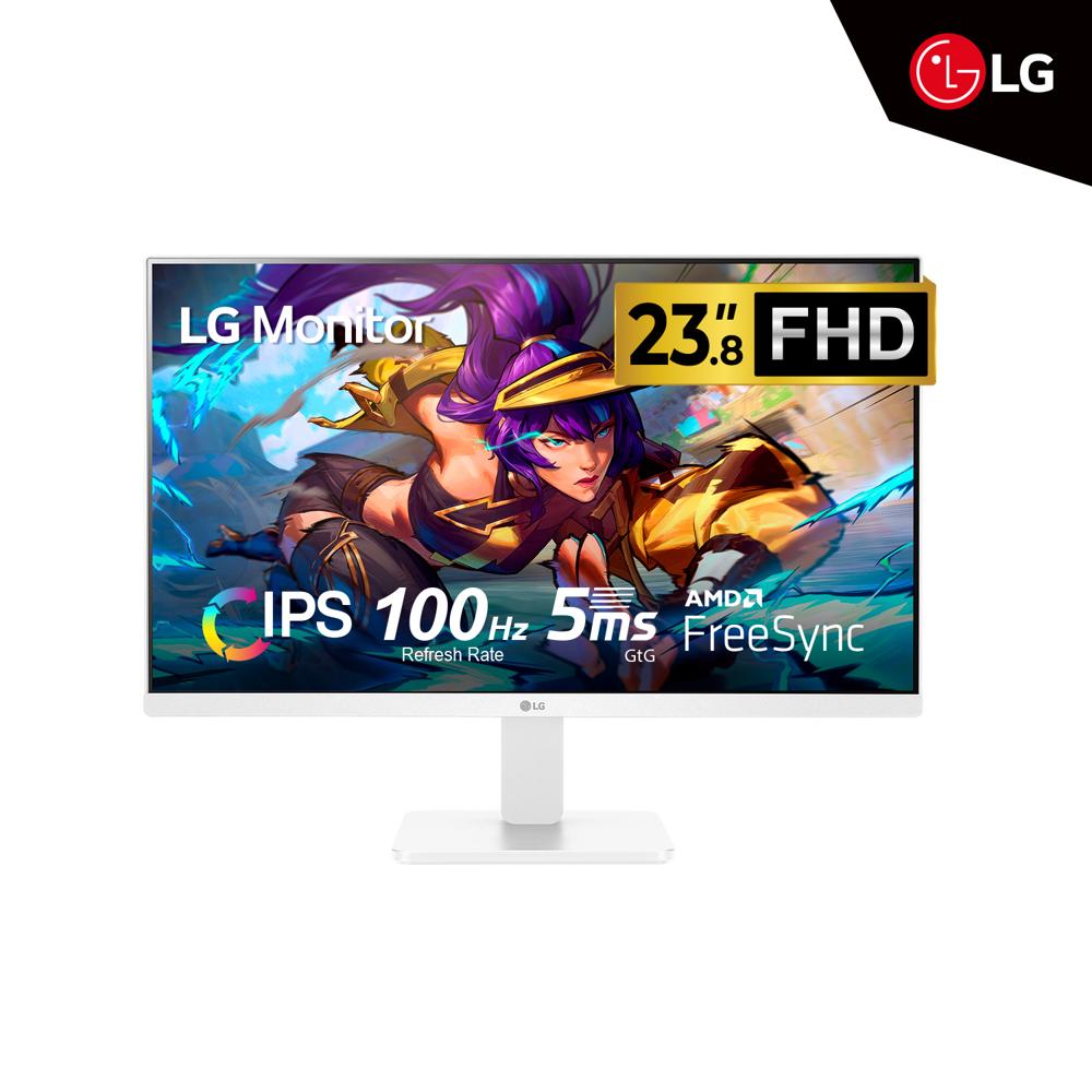 MONITOR LG 24MR400-W 23.8 IPS FHD 1920 x 1080 100Hz 5ms FreeSync BLANCO