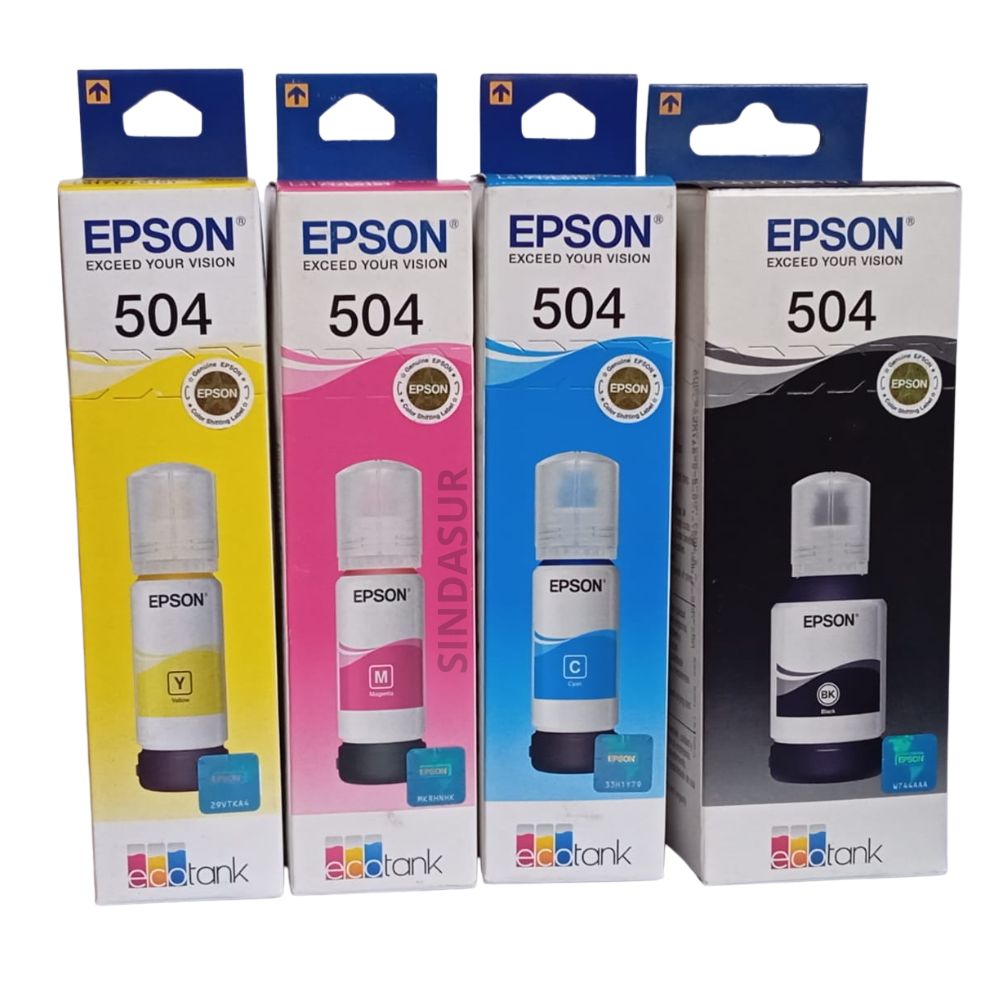 TINTA EPSON 504 ORIGINAL 4 COLORES T504