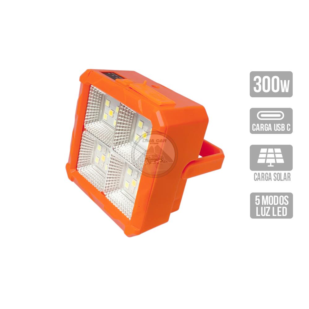 Lámpara portátil Recargable solar 5  modos de luz FSL