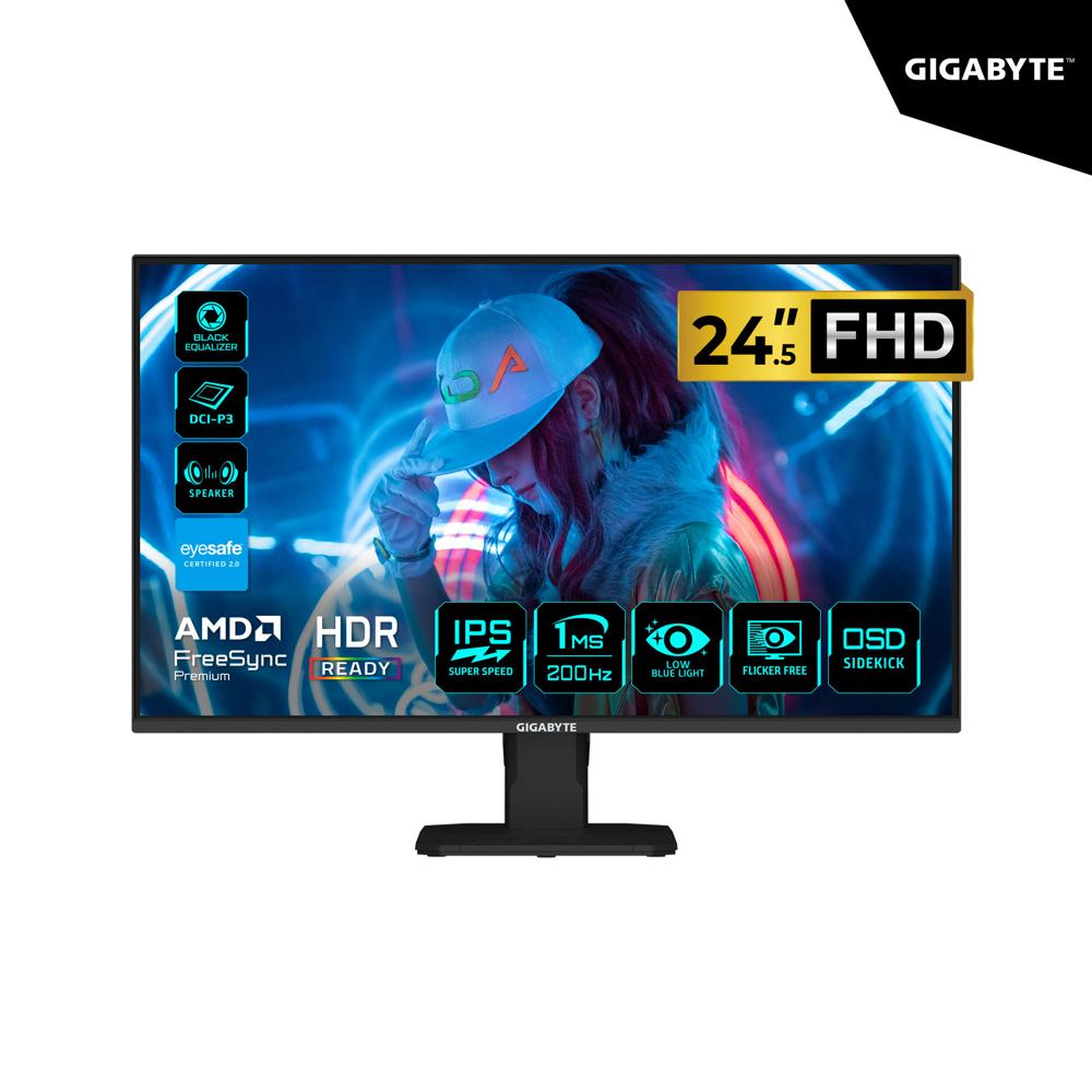 MONITOR GIGABYTE GS25F2 24.5 IPS 1920 X 1080 1MS 200HZ HDMI DP