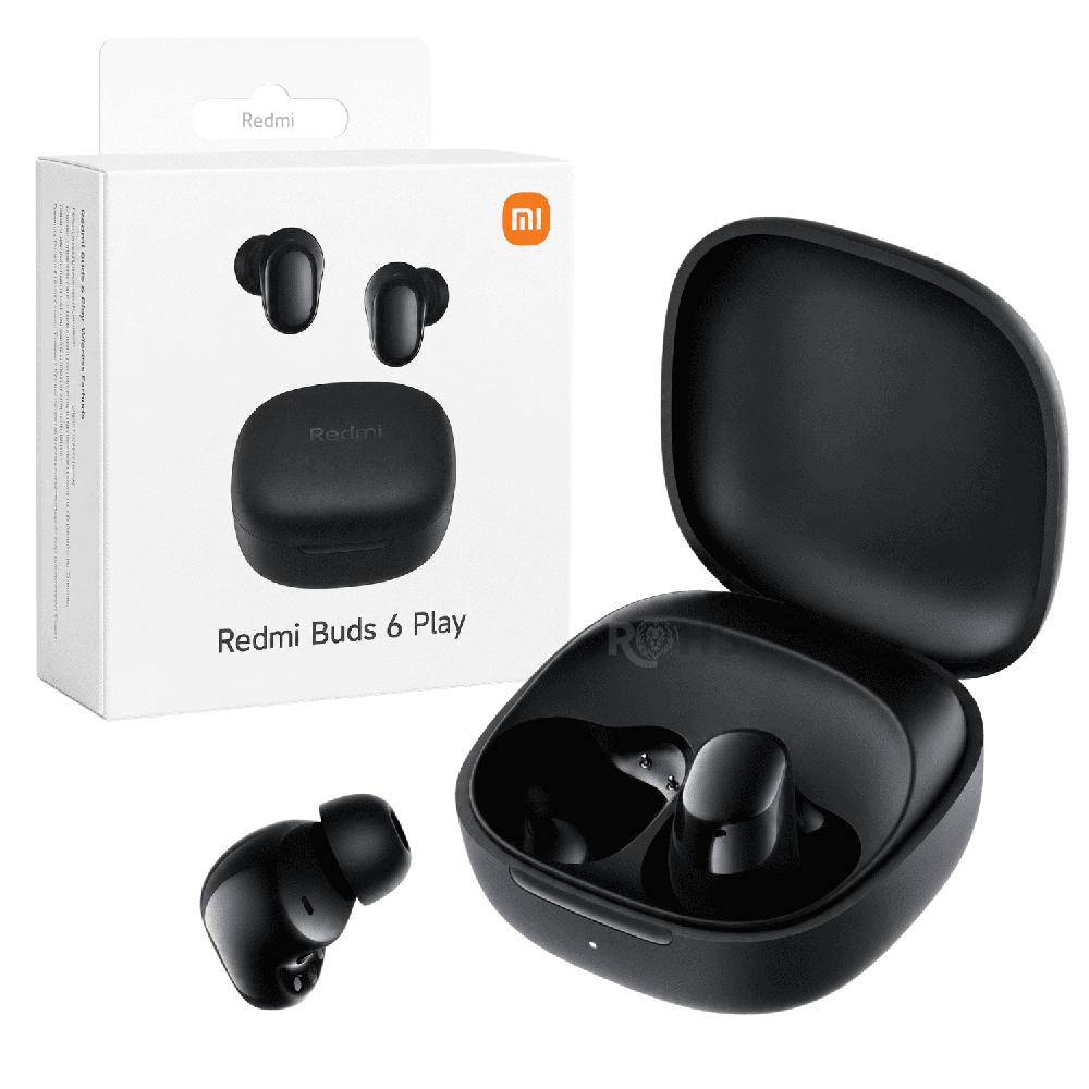 Audífonos Bluetooth Xiaomi Redmi Buds 6 Play Estuche De Carga Negro