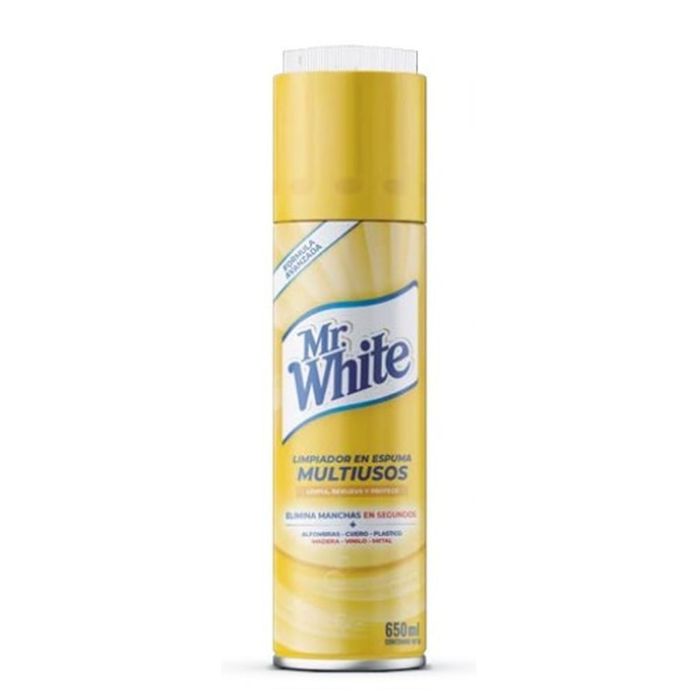 Limpiador en Espuma Multiusos Mr. White 650 ml x 6 unidades