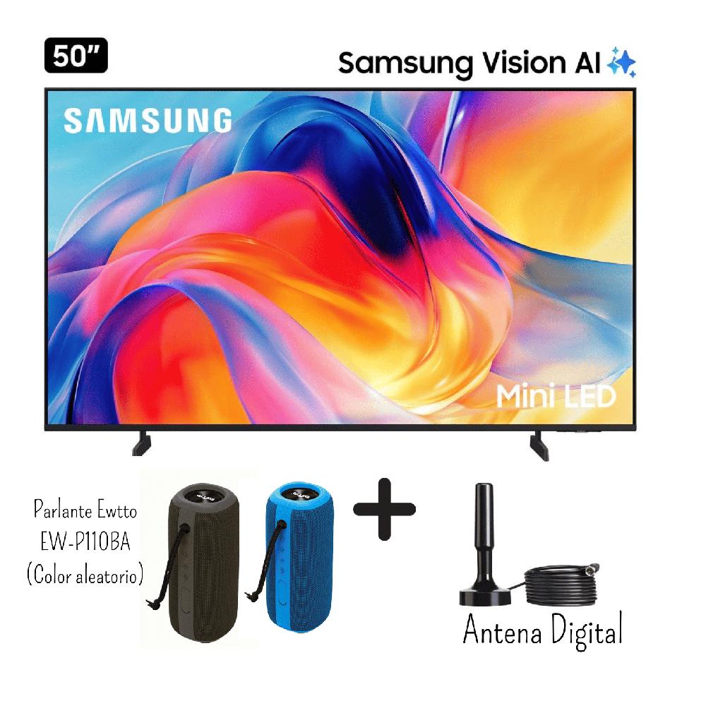 TELEVISOR SAMSUNG 50 PULGADAS UHD 4K UN50M70HAGXPE - ANTENA- PARLANTE EWTTO EW-P110BA