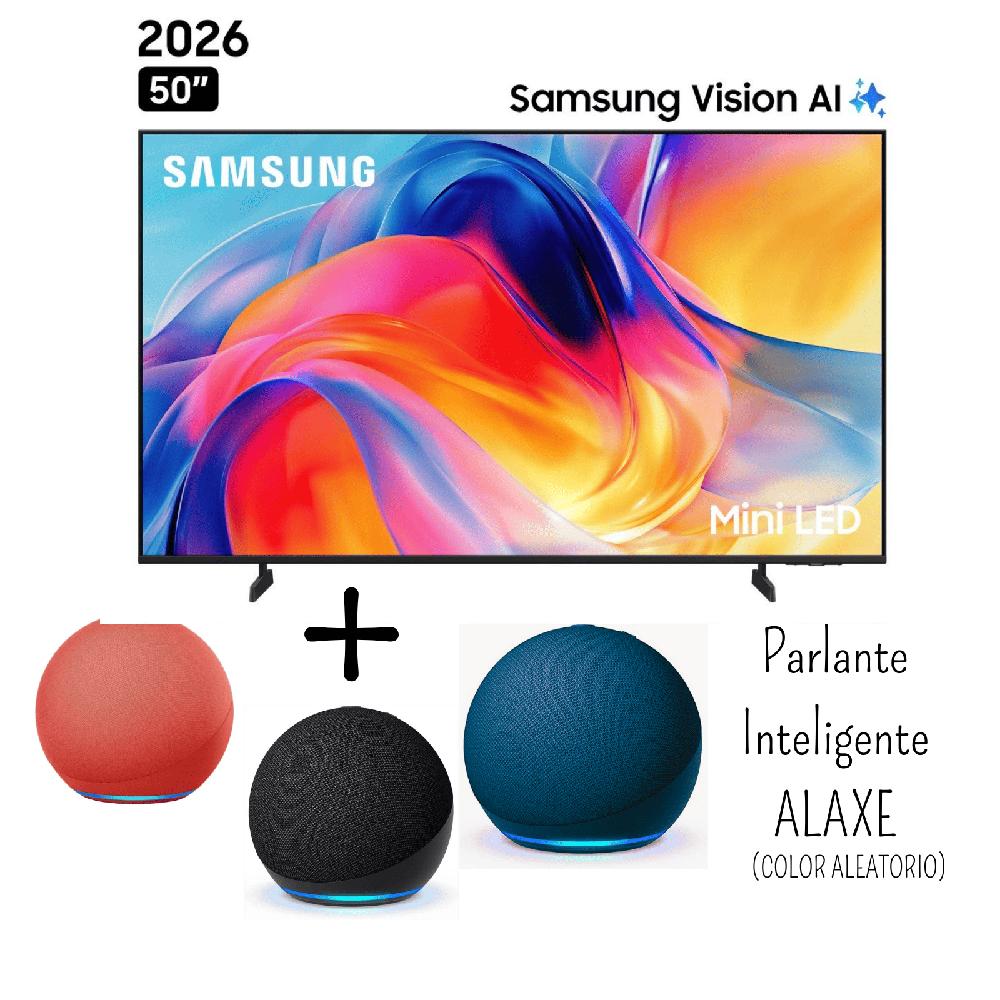 TELEVISOR SAMSUNG 50 PULGADAS 4K VISION AI SMART TV UN50M70HAGXPE - PARLANTE ALAXE