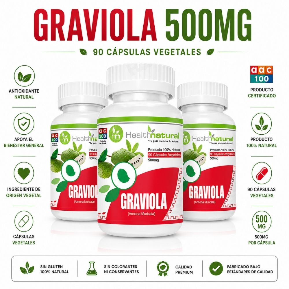 PACK 3 GRAVIOLA HEALTHNATURAL 1500MG