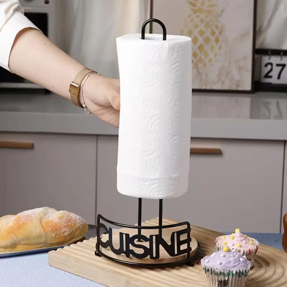 Porta Papel Toalla Cuisine con Base de Bambú  94CU11