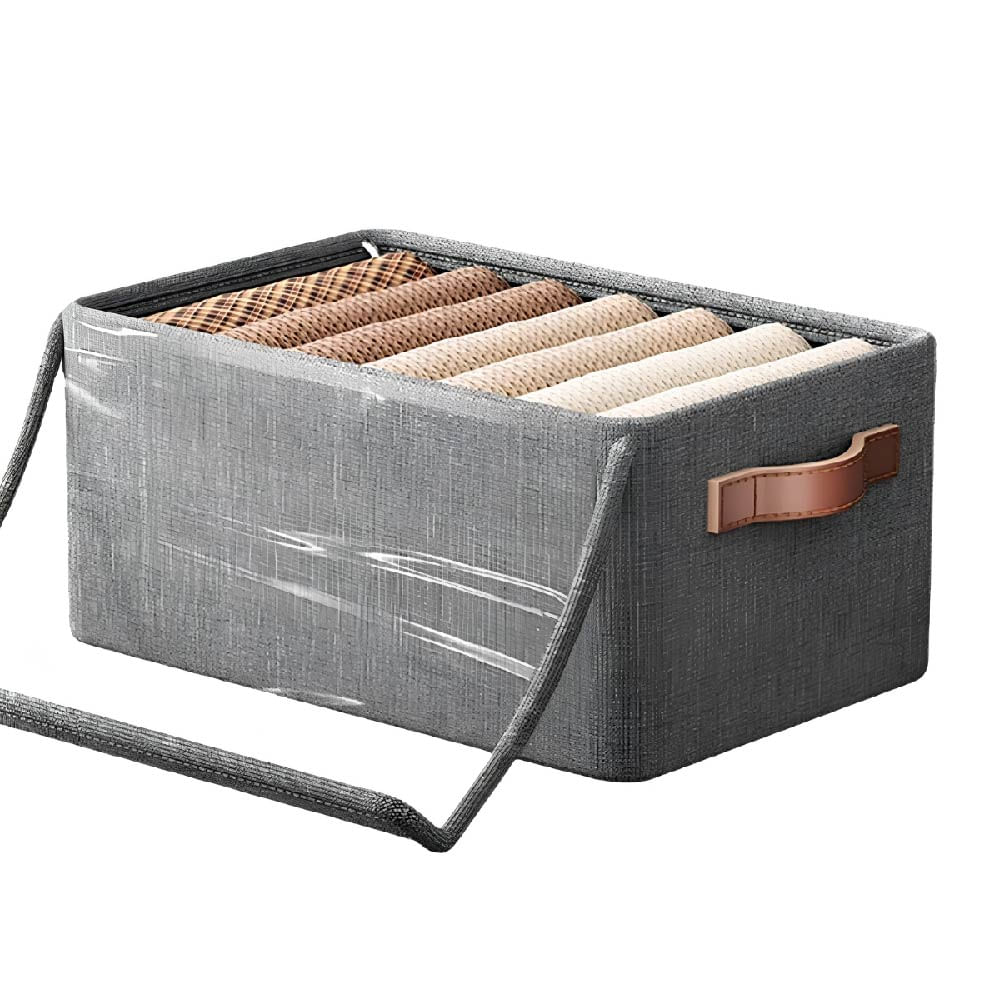 ORGANIZADOR PLEGABLE MULTIFUNCIONAL CON TAPA TRANSPARENTE PARA ROPA Y ACCESORIOS