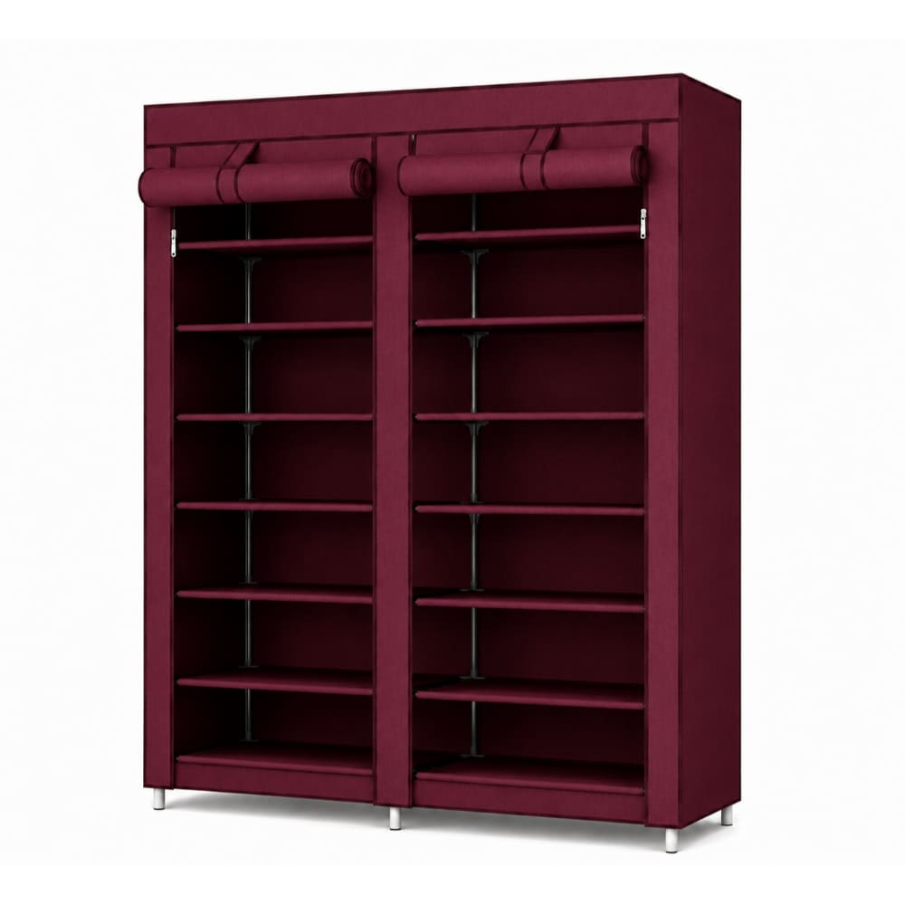 Organizador Zapatero 7 Niveles Doble Puerta Multifuncional Hogar Gran Capacidad Dormitorio A7390