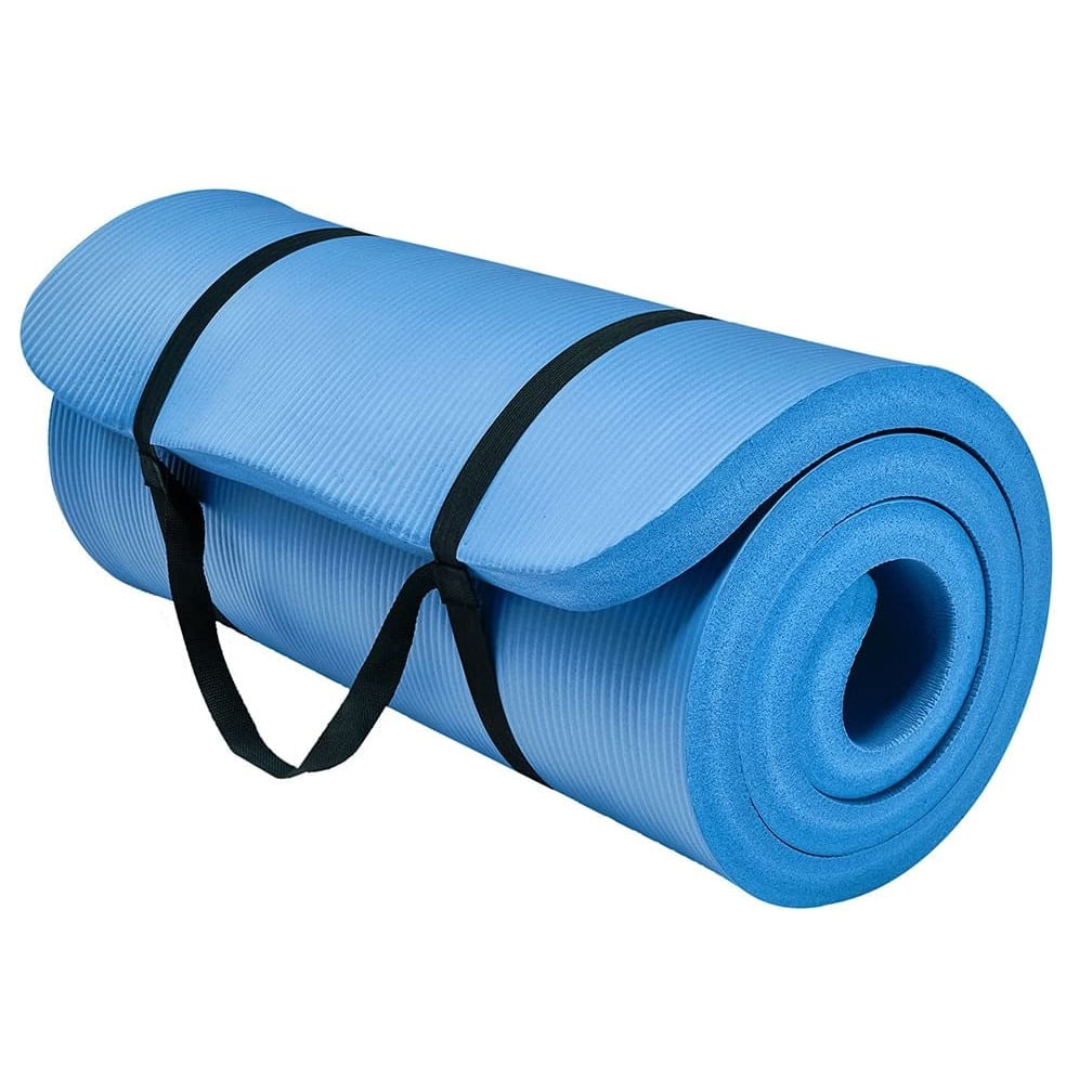 Colchoneta Yoga Mat Extra Gruesa 20 Mm Pilates Gym Azul