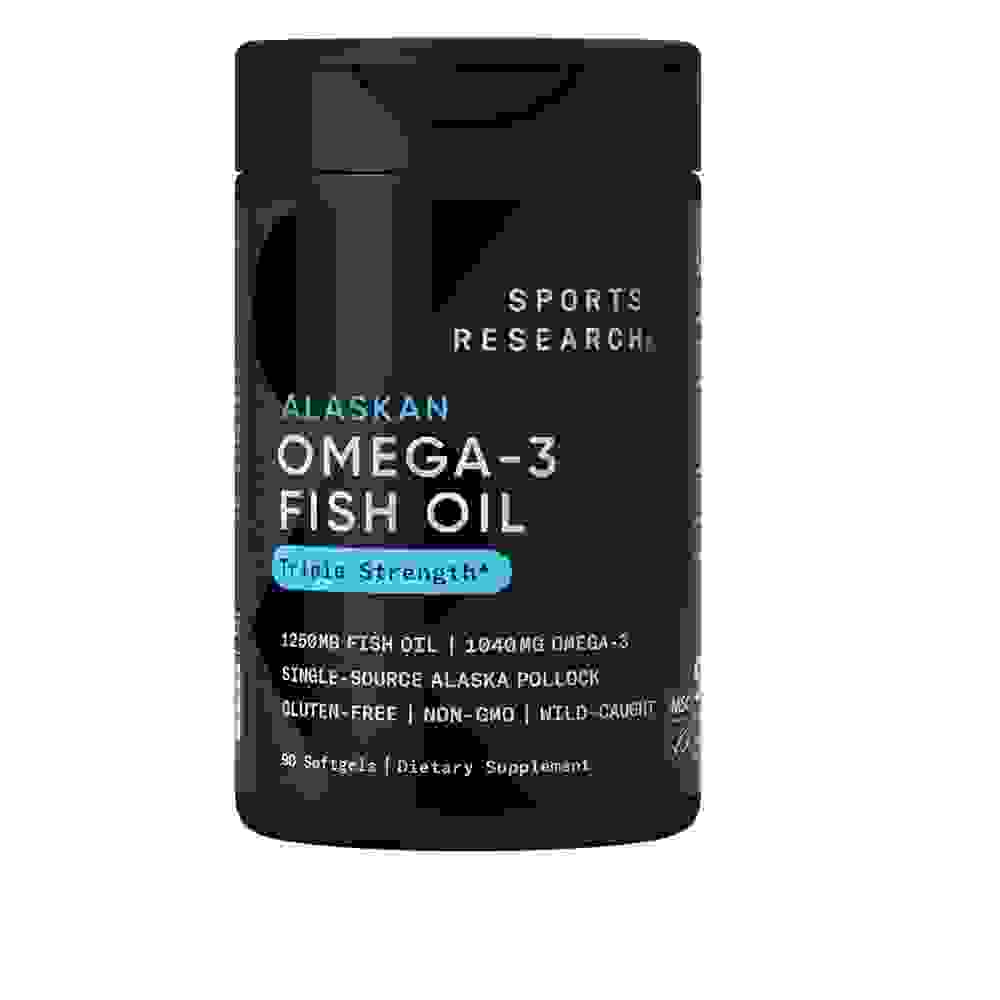 Sports Research Omega3 Aceite de Pescado 1250mg 90 Cápsulas de Gel