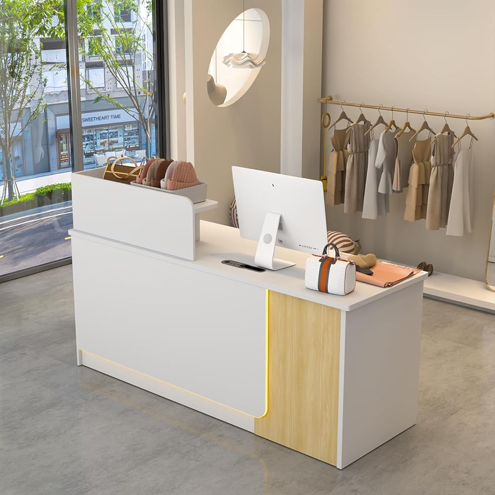 Counter de recepción Luis Marrón y Blanco | Masiva Home