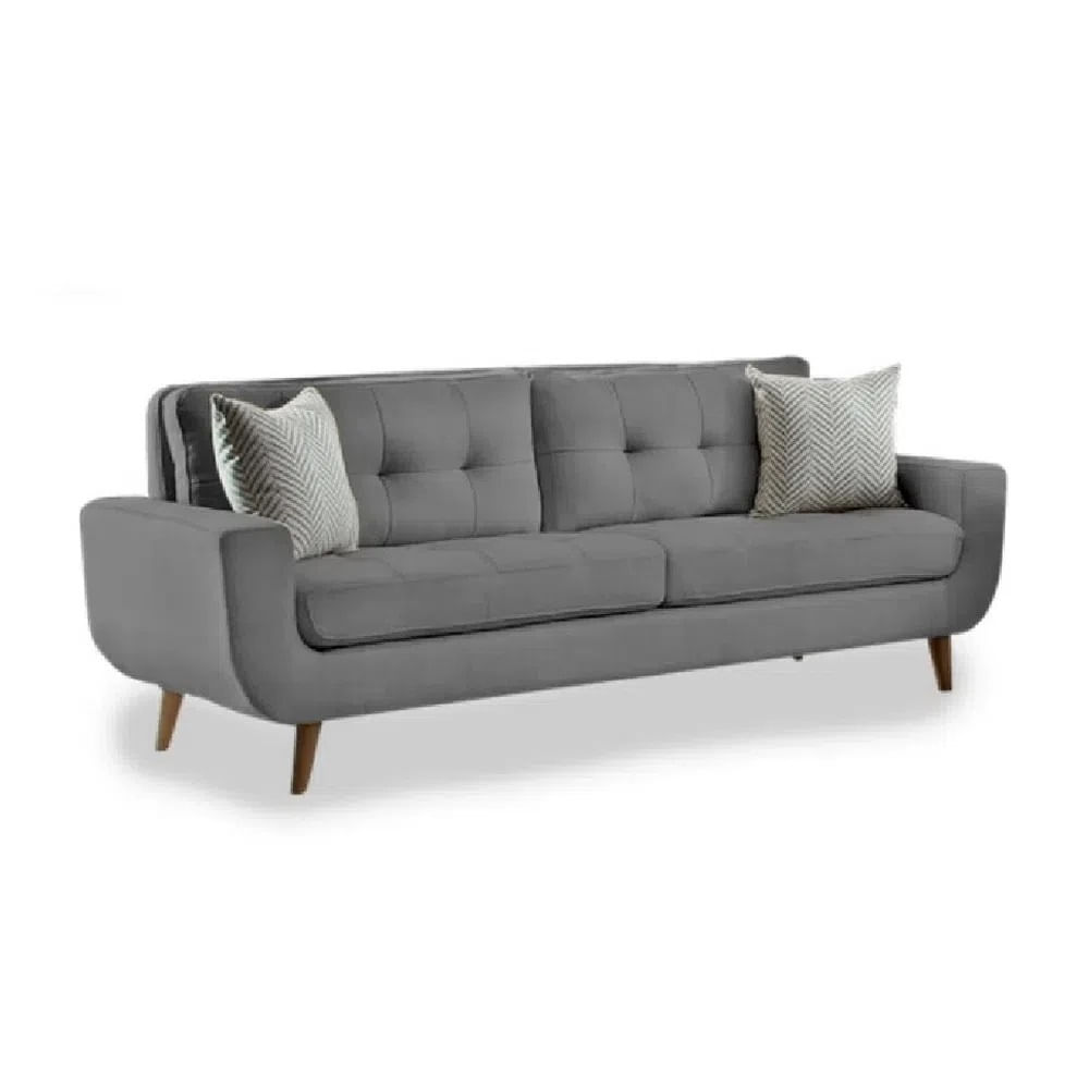 Sofá de 3 Cuerpos Mango Gris Fabiani Home