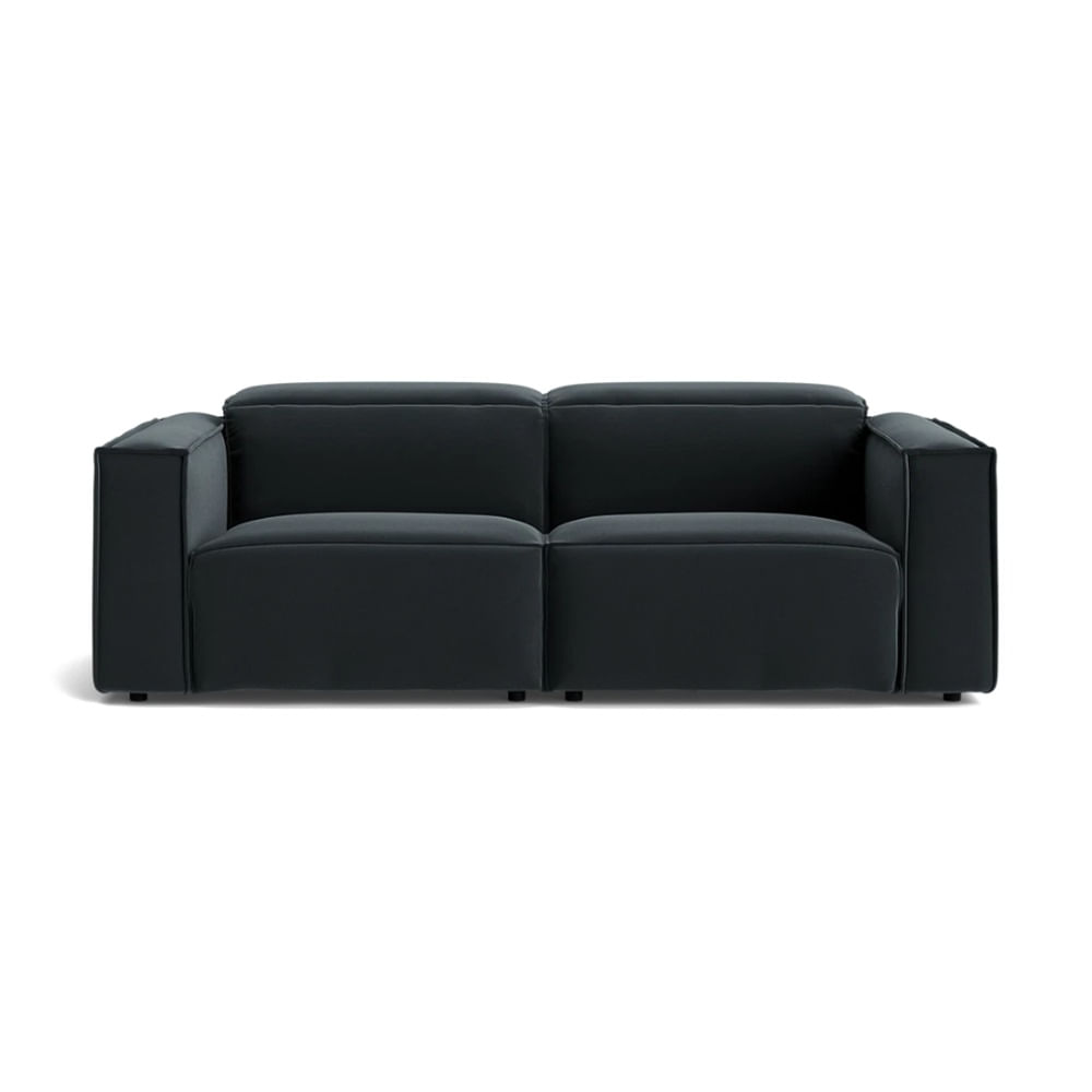 Sofá de 2 Cuerpos Bob Negro Fabiani Home