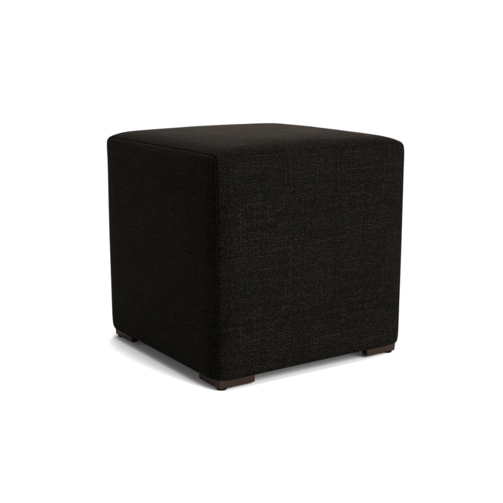 Puff Cubo Negro Fabiani Home