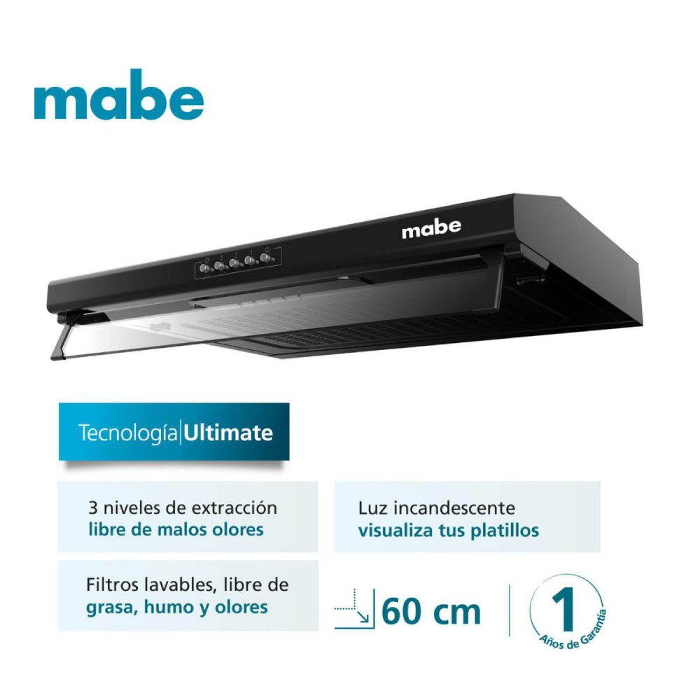 Campana Extractora Mabe  CMU6020PB0 60cm