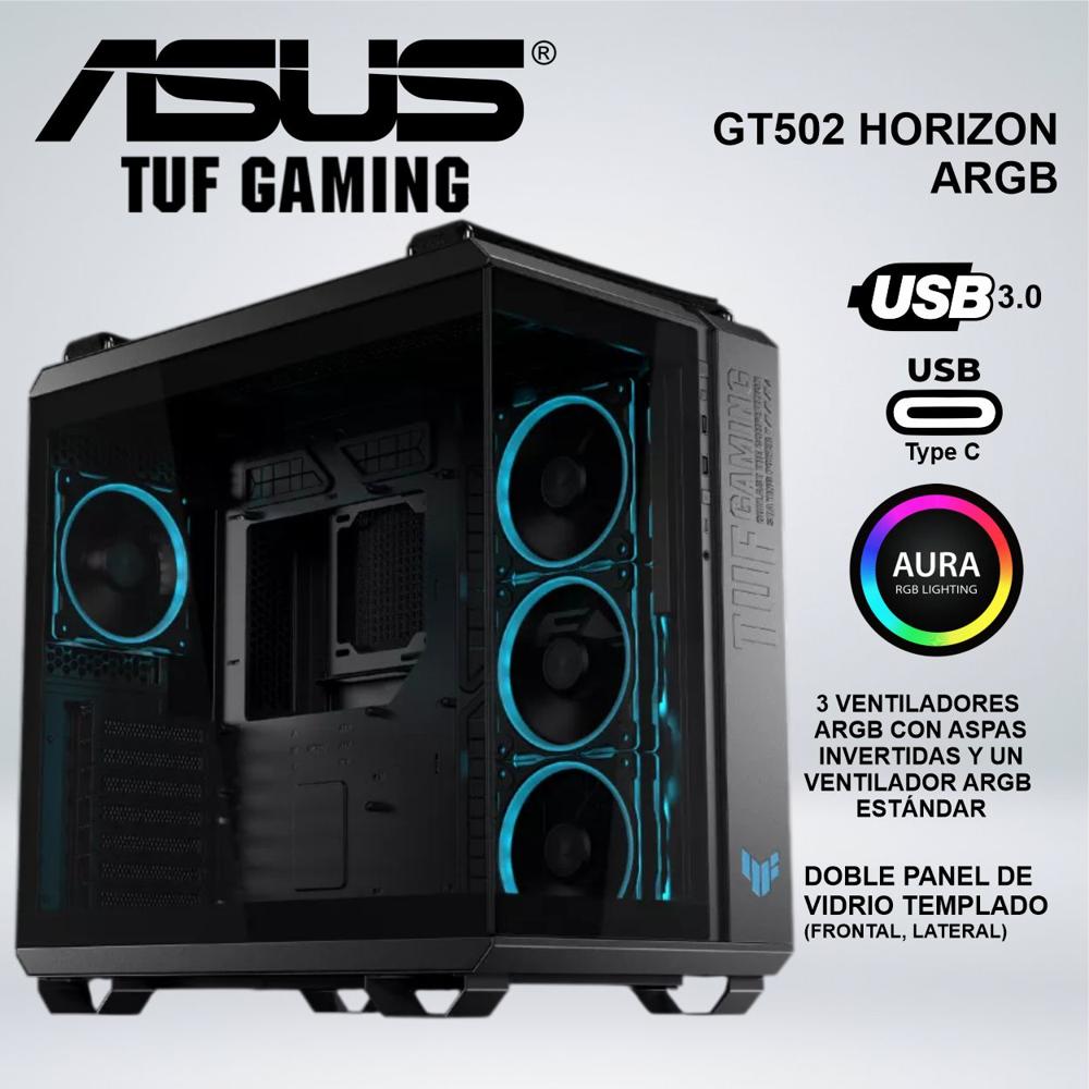 CASE MID TOWER ASUS TUF GAMING GT502 HORIZON ARGB BLACK