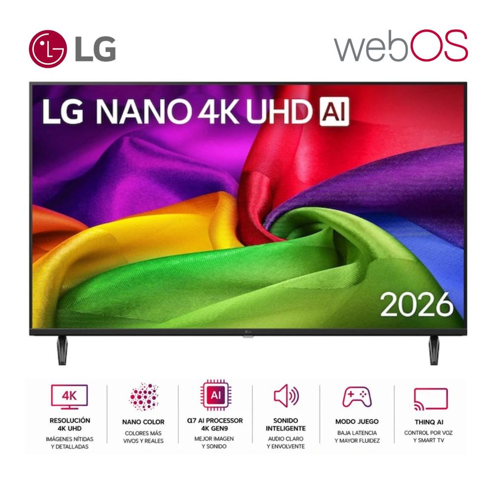Televisor Smart TV LG 43'' NANO UHD 4K 43NU800BPSC 2026