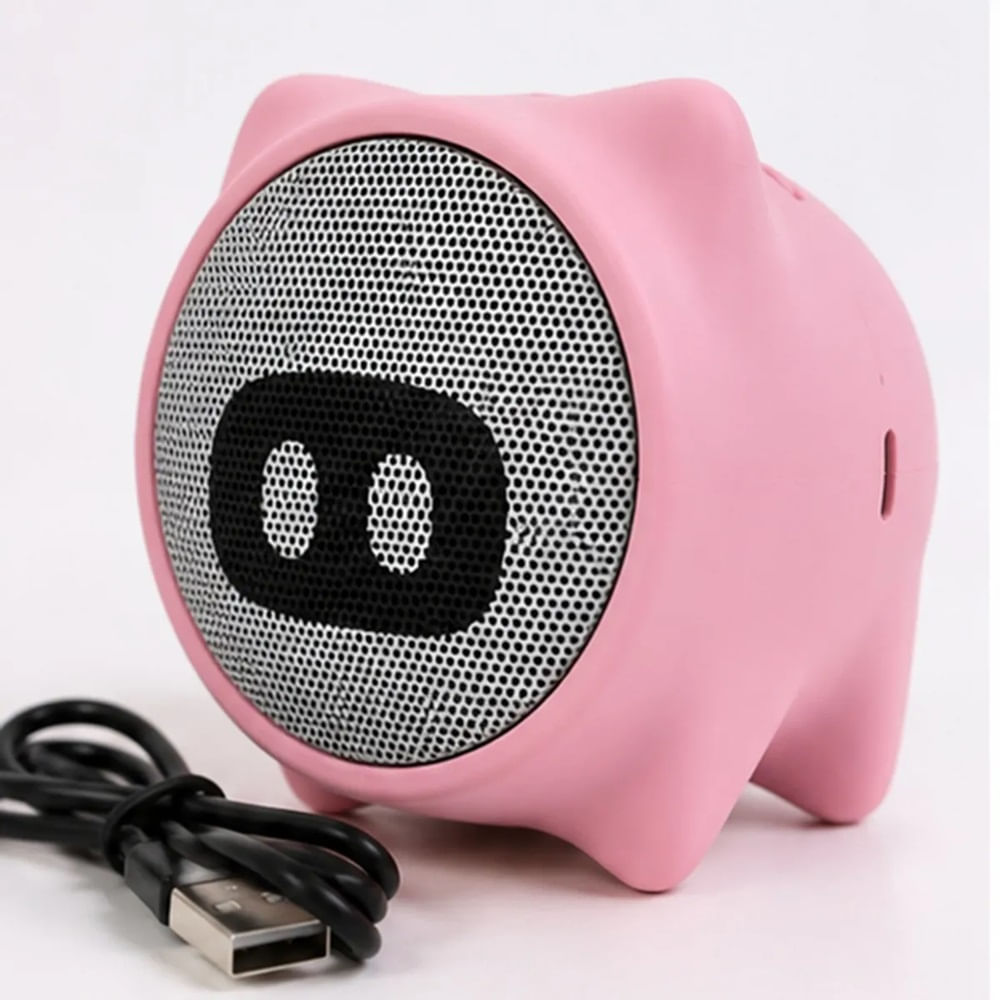 Puerquito Rosado Bocina Portátil Inalámbrica GTS-2140