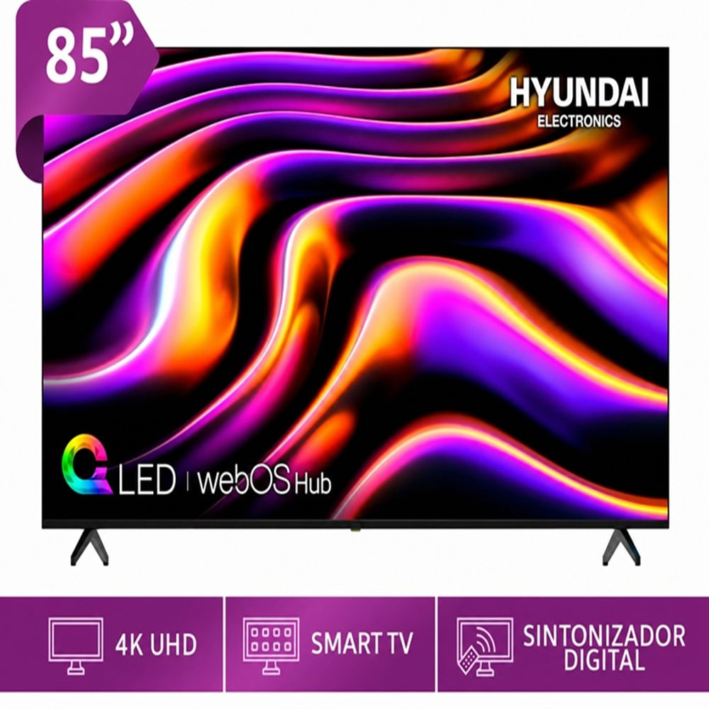 Televisor Hyundai QLED 85 4K UHD webOS Modelo