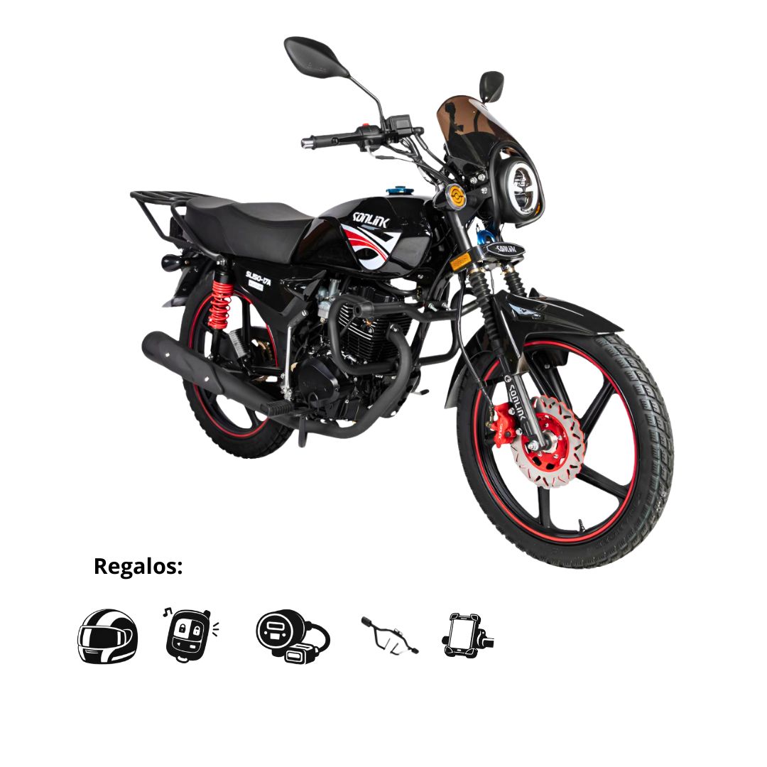 Moto Sonlink Sl150 17a 150cc 5 Veloc.electrico Pedal Led