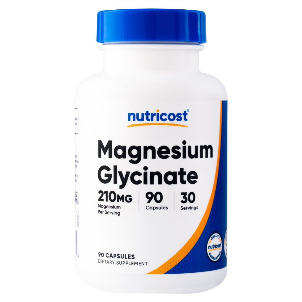 Glicinato de Magnesio - Nutricost - 90 Cápsulas
