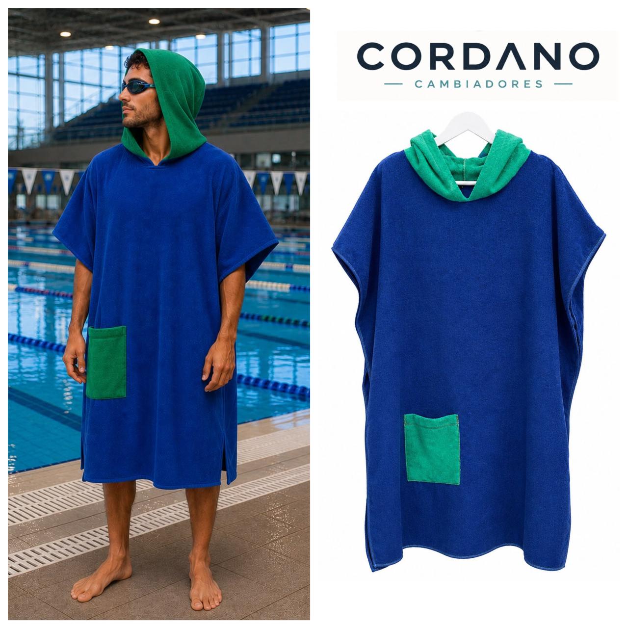TOALLA CAMBIADOR CORDANO ADULTO AZUL CAP ML UNISEX.