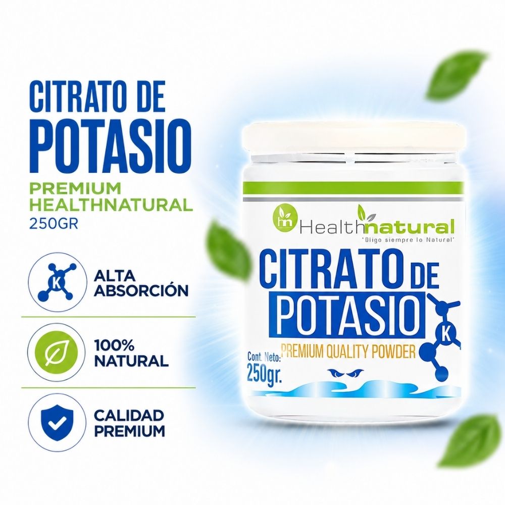 CITRATO DE POTASIO PREMIUM HEALTHNATURAL 250GR
