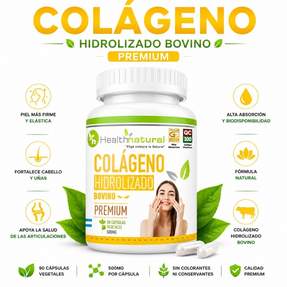 COLÁGENO HIDROLIZADO HEALTHNATURAL 500MG