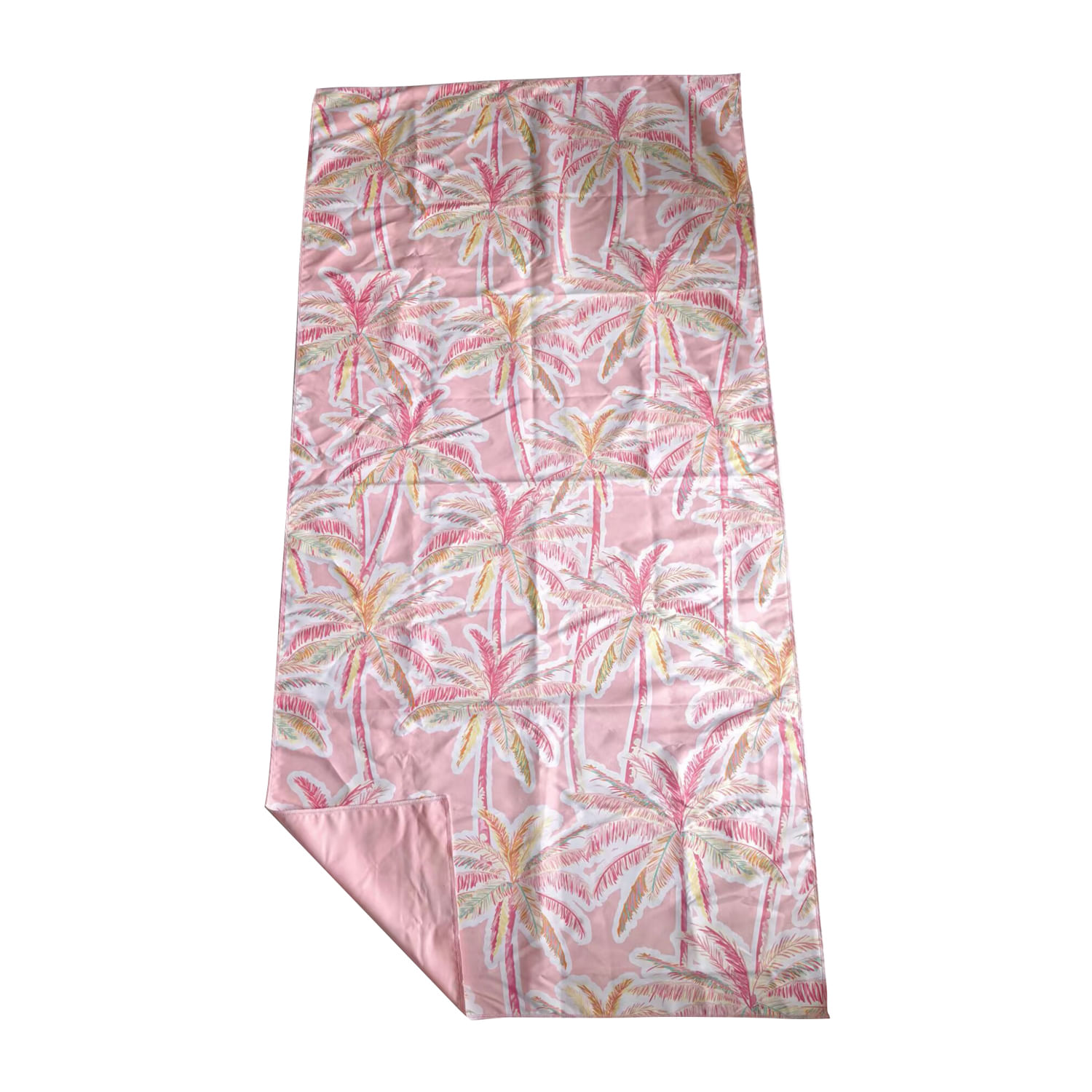 Toalla Microfibra Palmeras Rosas