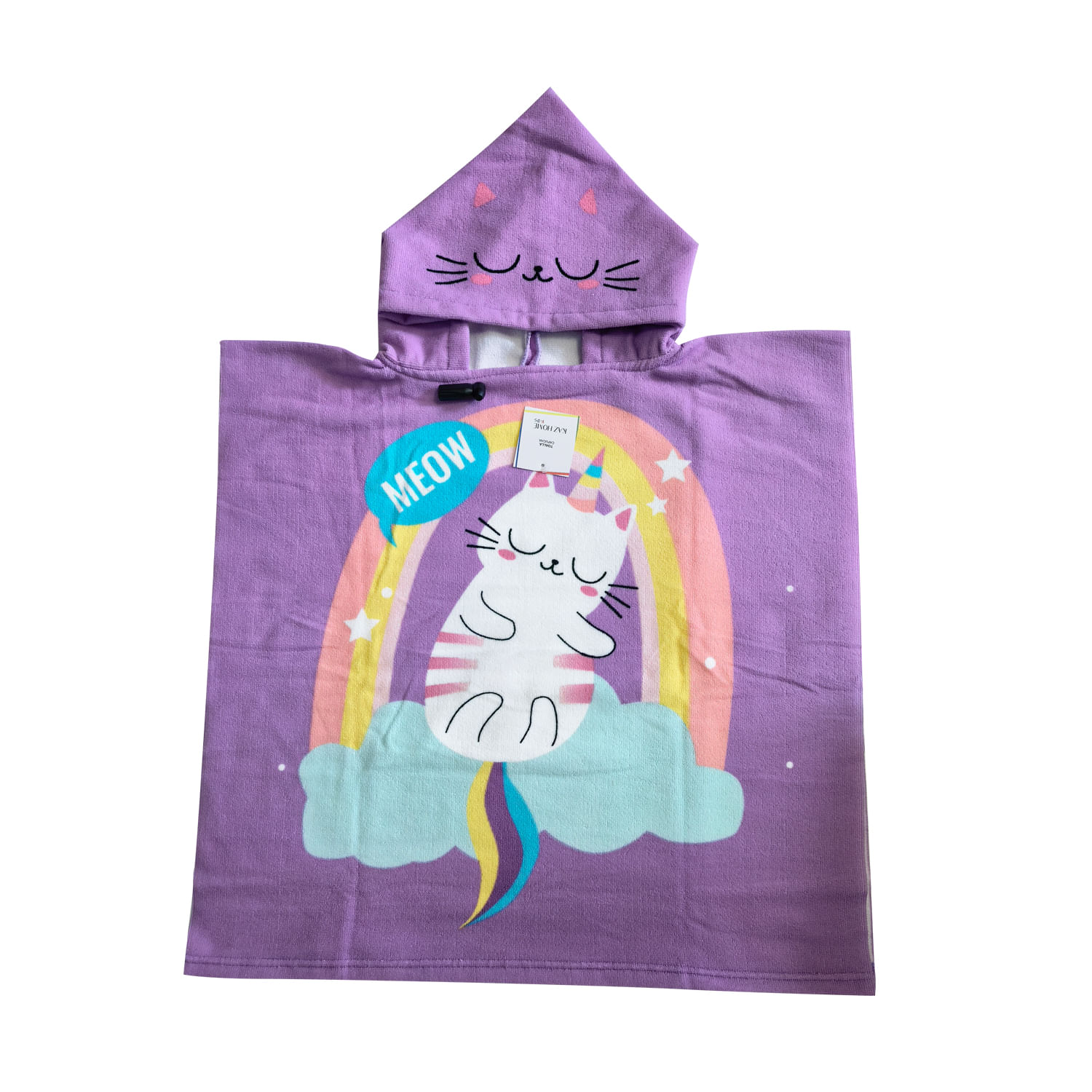 Toalla Capucha Gatito