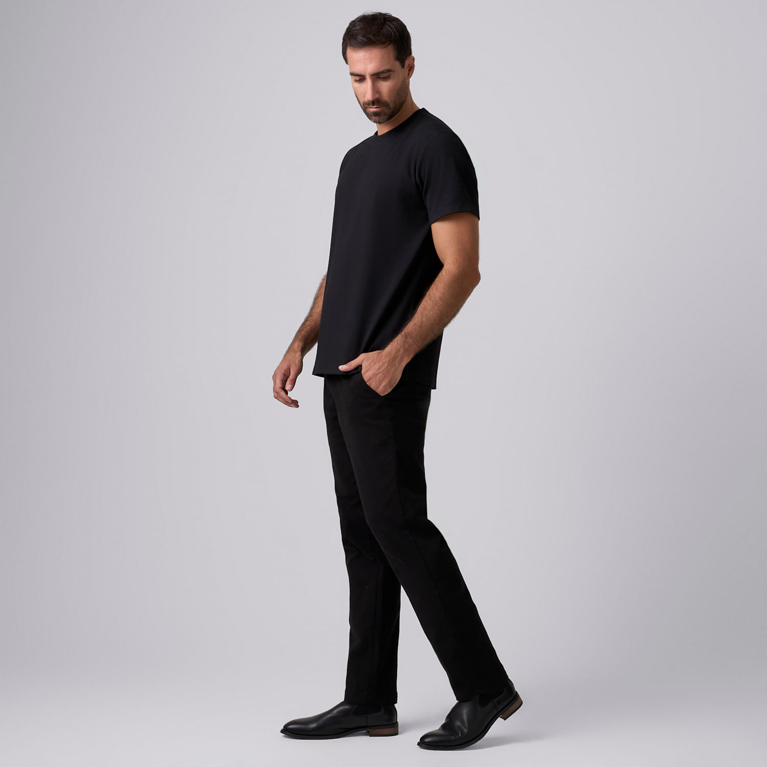 Pantalón Hombre Tape Contraste Malabar Negro Talla 32
