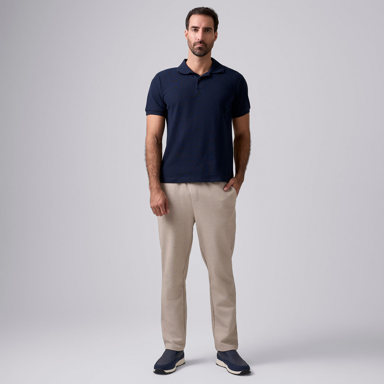 Pantalón Hombre Comfort Malabar Beige Talla L
