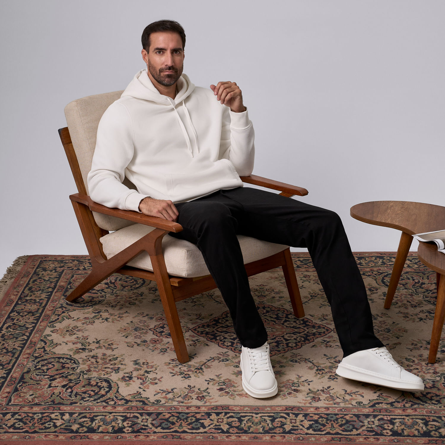 Polera Con Capucha Hombre Quality Malabar Beige Talla S