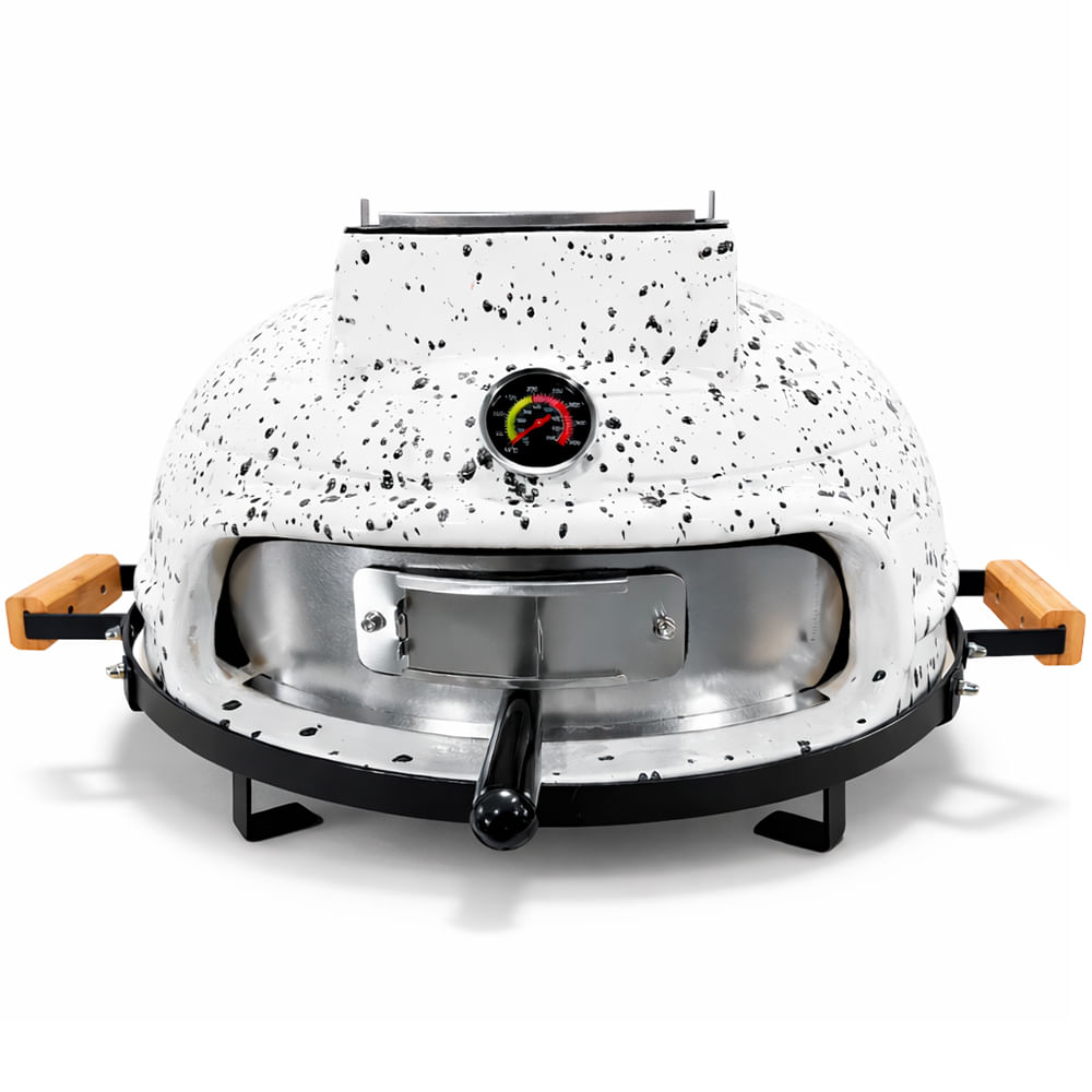 Horno Pizzero de Cerámica a Leña White Action Pain